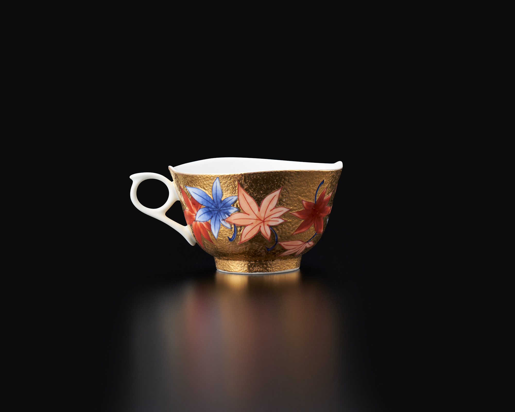 有田焼 金龍窯 中村 一代 夜桜 ティーカップ＆ソーサー/紅茶碗皿 有田焼 金龍窯 中村 一代 夜桜 ティーカップ＆ソーサー/紅茶碗皿